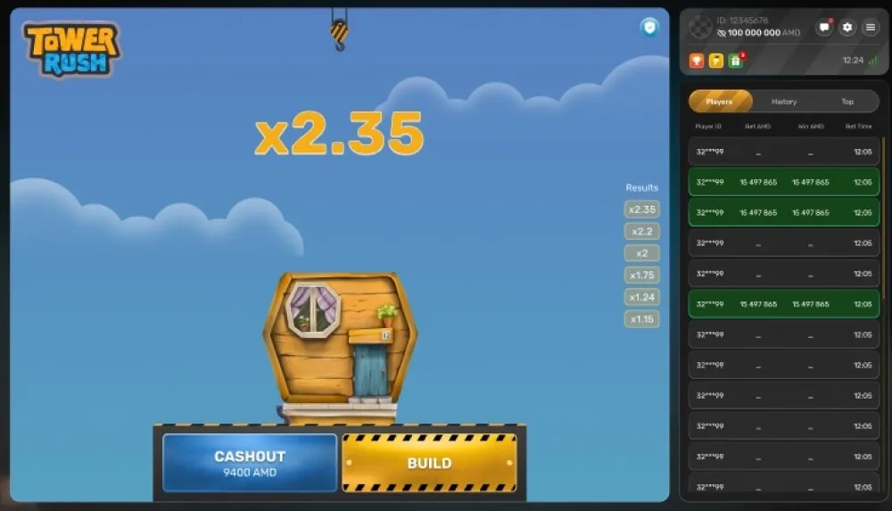 Profil techniczny Tower Rush &ndash; parametry, certyfikaty i mechanika RNG
